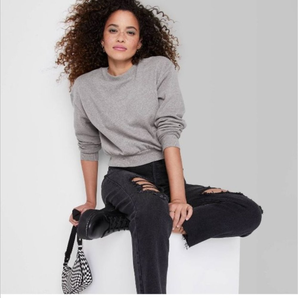 Women's Sweatshirt - Wild Fable™ Size XXL New With Tags Color Gray